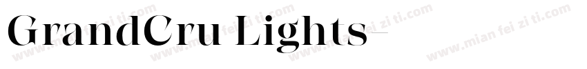 GrandCru Lights字体转换